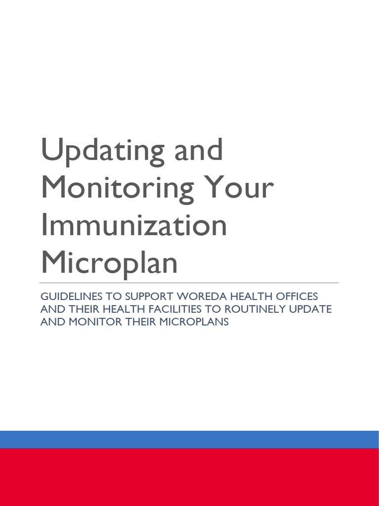 Updating Your Immunization Microplan Eng | PDF | Vaccines | Data Analysis