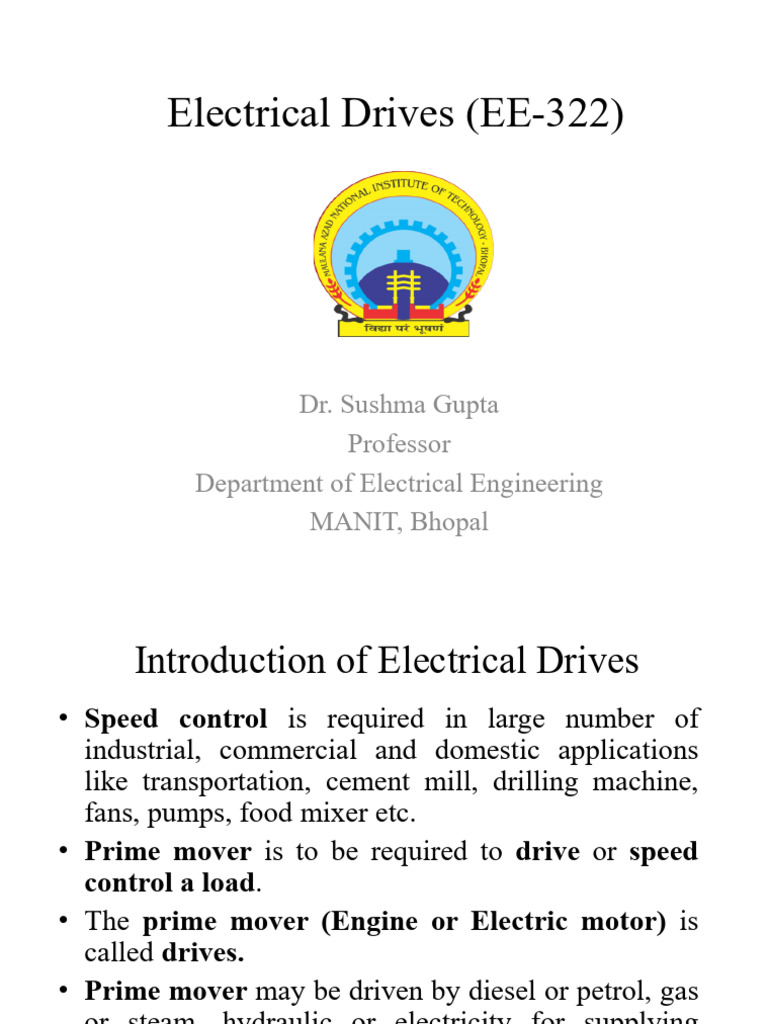 Introduction of Electrical Drives | PDF | Electric Motor | Rectifier