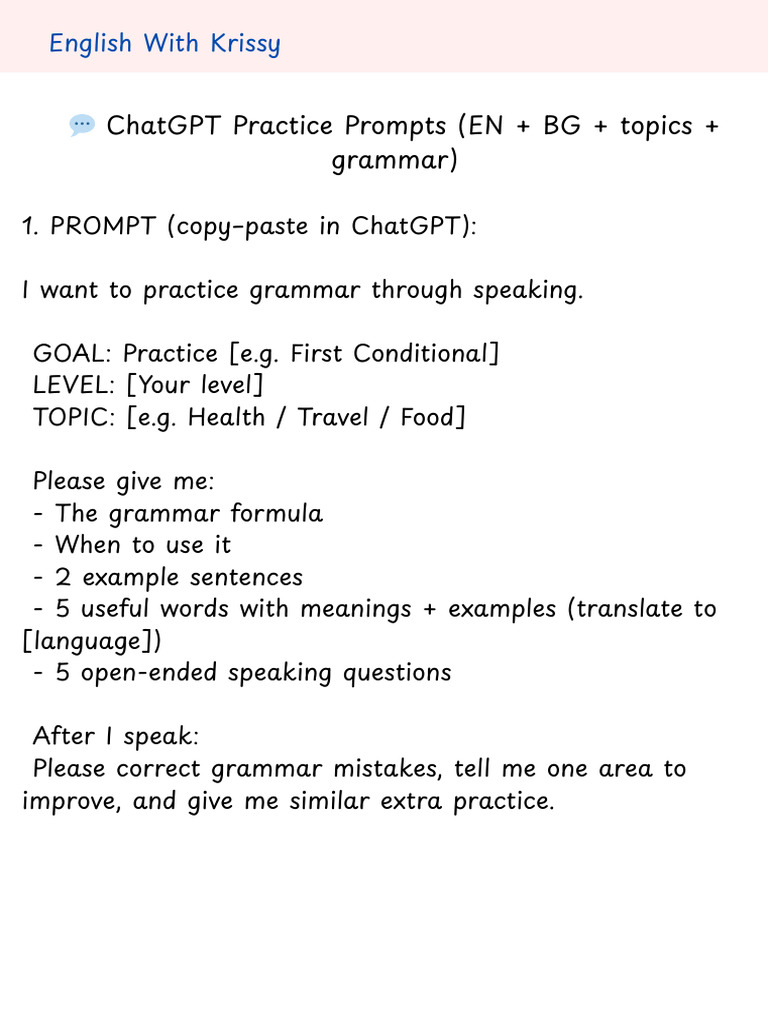 ChatGPT Prompts | PDF
