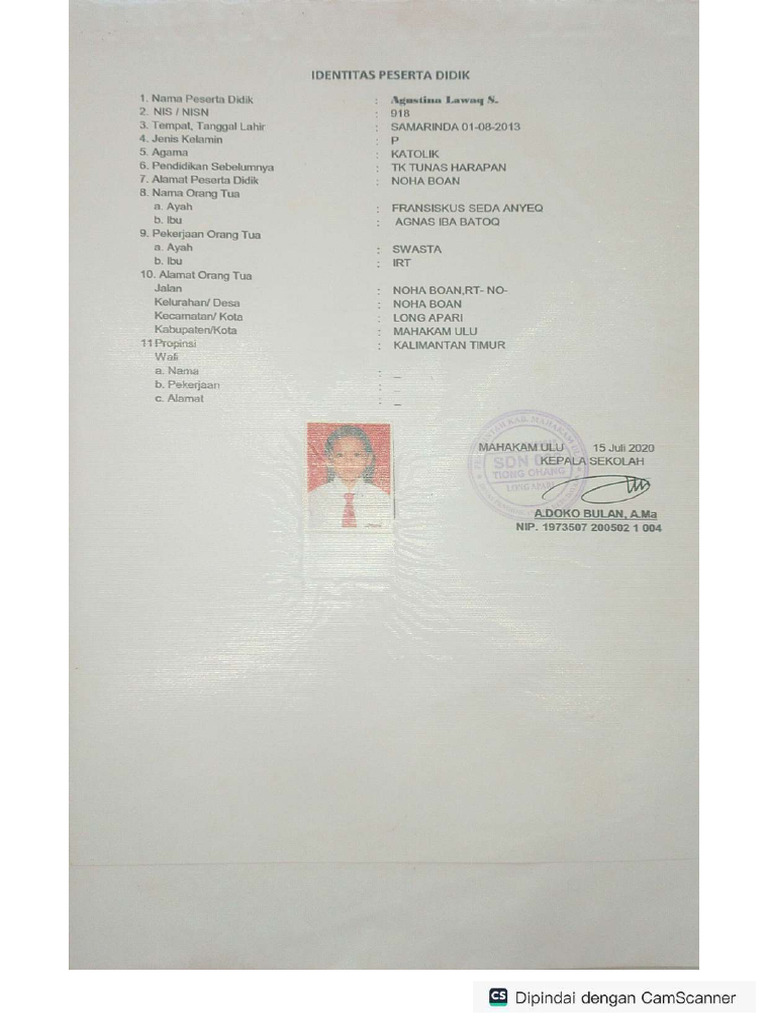 Data Agustina Lawaq_O2SN_Identitas Rapor- Akta-Pakta Dan Surat ...