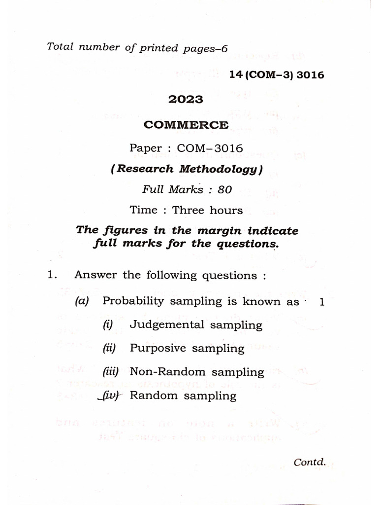 3rd Sem 2023 Final Question Papers | PDF
