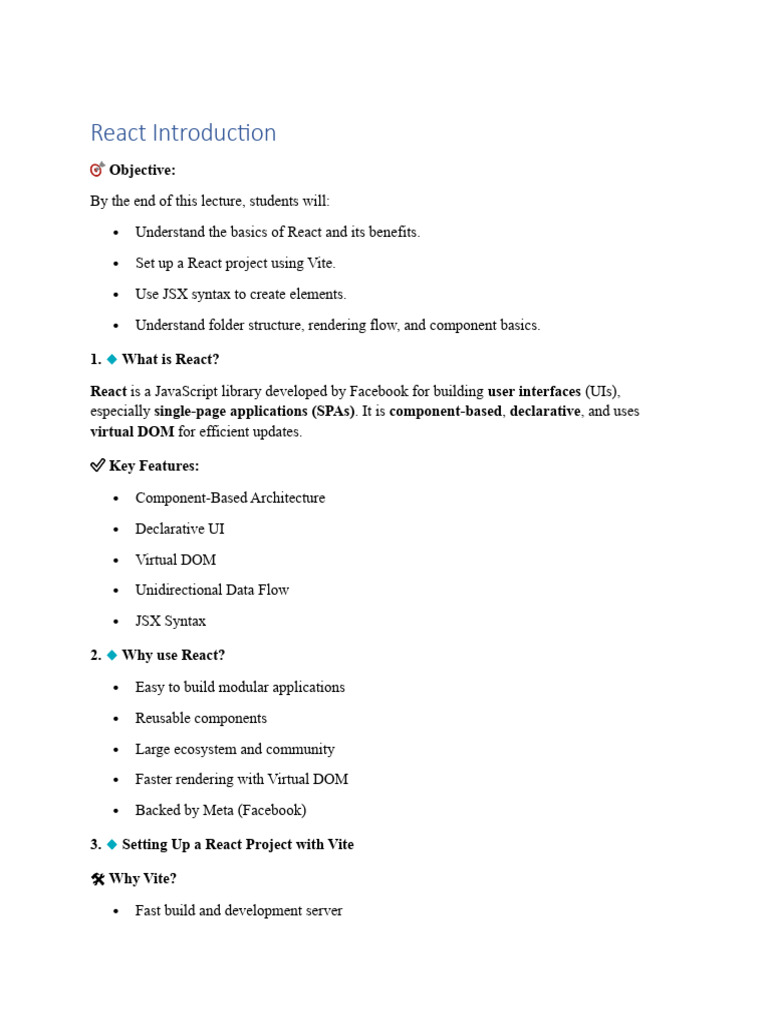 Walkthrough To Create A React Project | PDF | Software | Computing