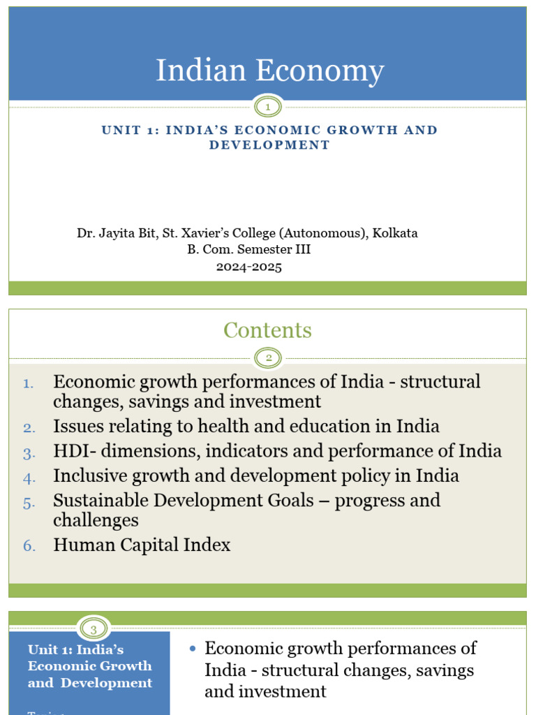 Unit 1 Nep Ind Eco-Jb | PDF | Human Development Index | Economic Growth