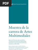 Muestra de la carrera de Artes Multimediales