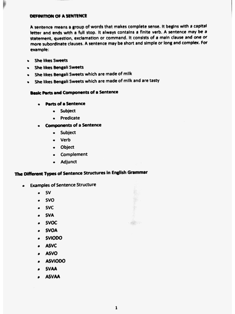 Sentence | PDF