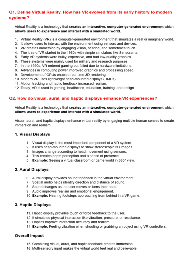VR Ese | PDF | Virtual Reality | Rendering (Computer Graphics)