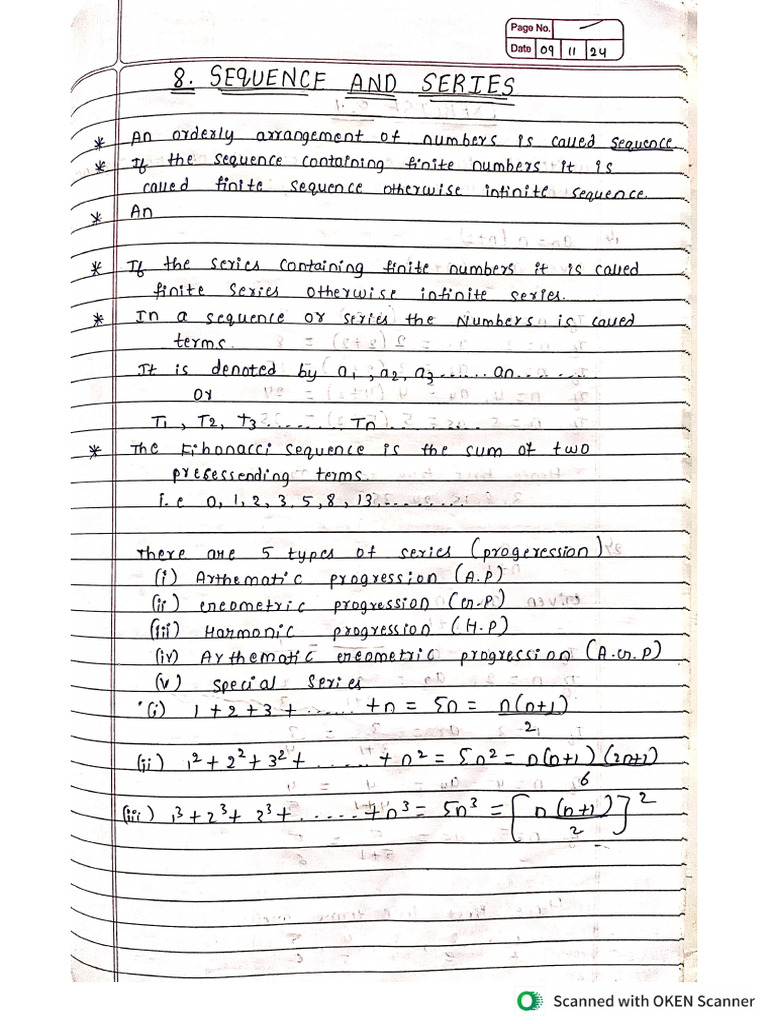 1 Sequence & Series | PDF