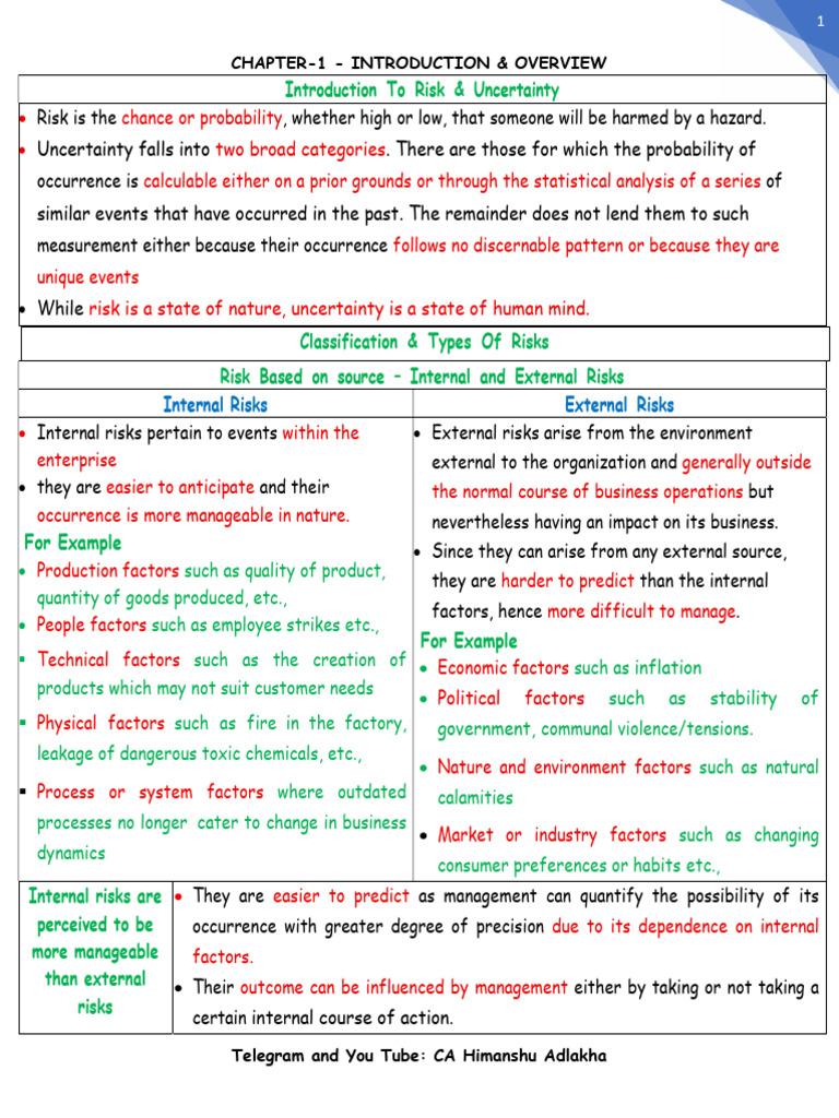 RISK Management | PDF | Risk Management | Corporate Governance