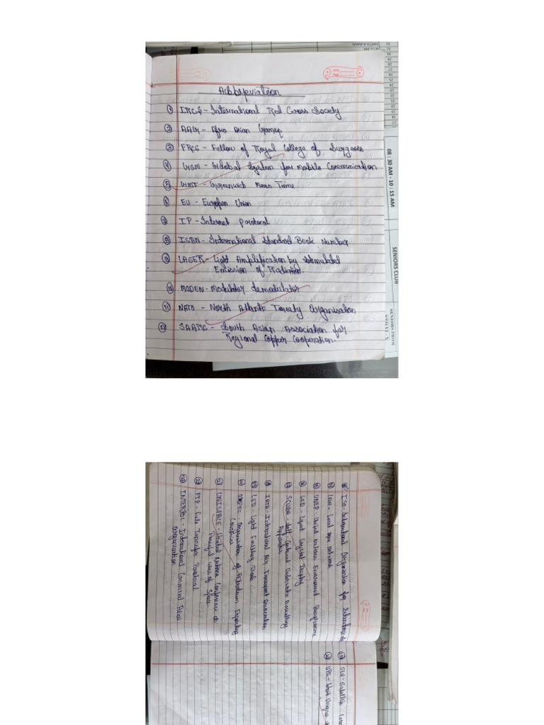 GK notes for VI B | PDF