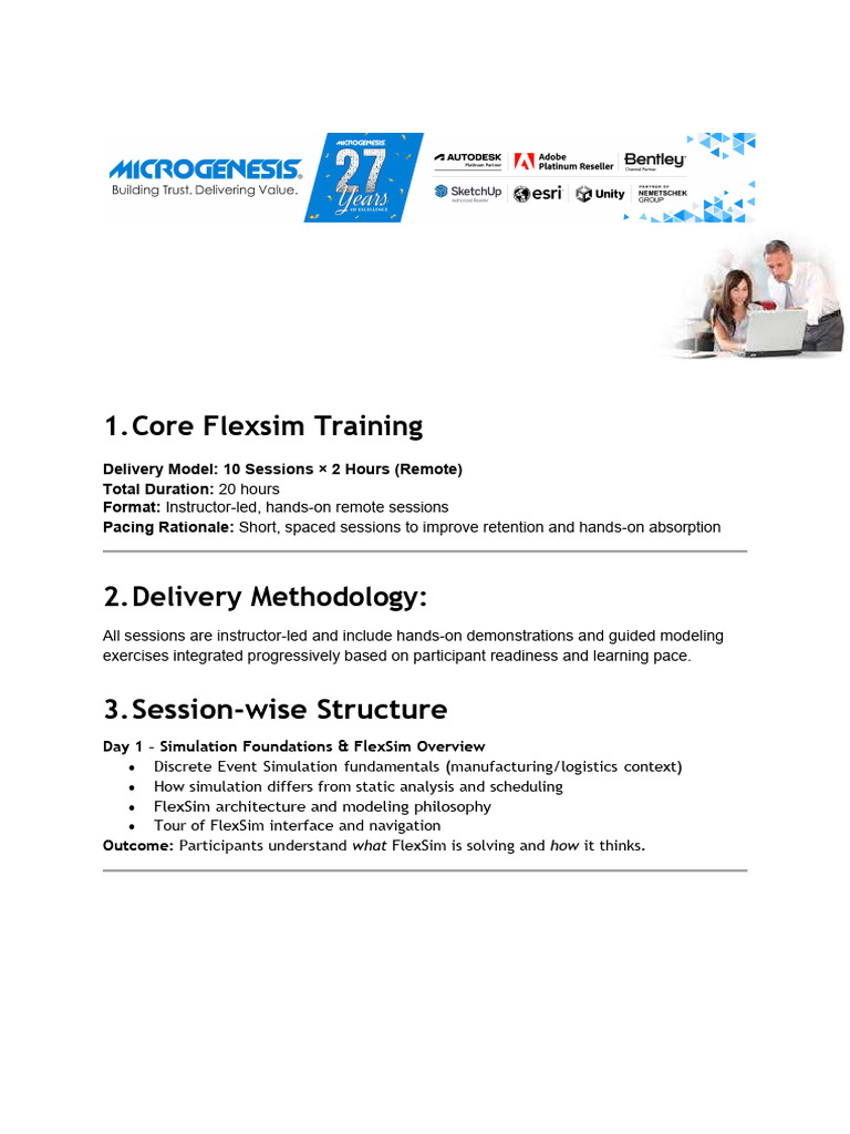 Anexure A Core Flexsim Traning Detail Breakdown - Havells | PDF ...