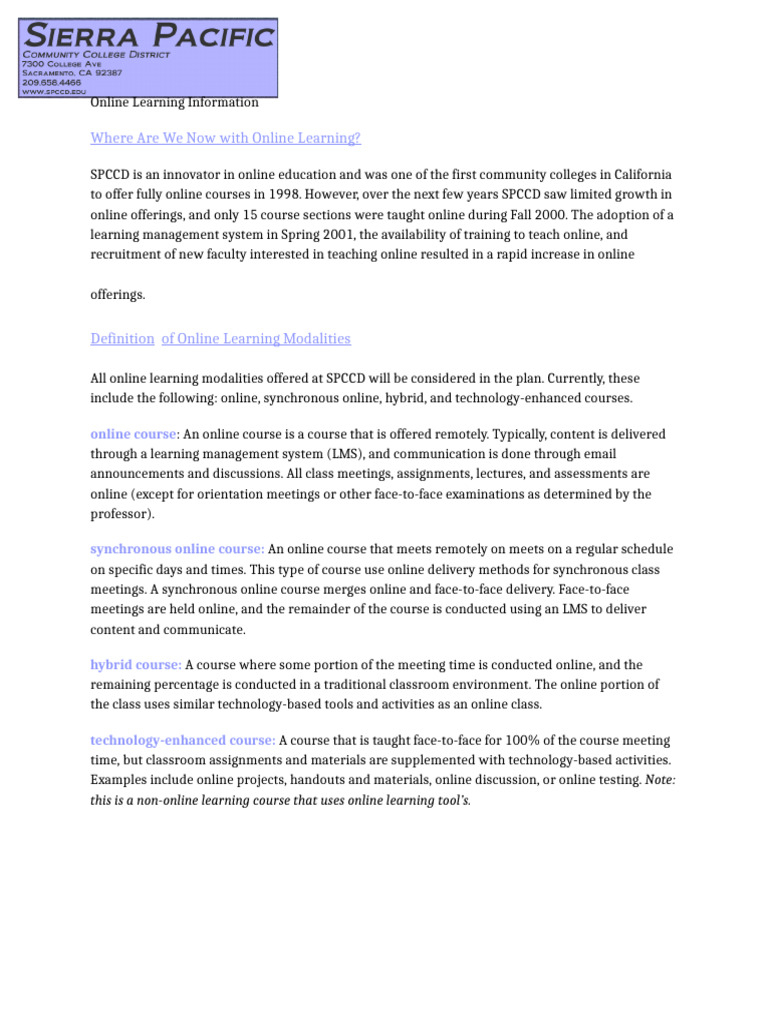Online Learning Information1 | PDF