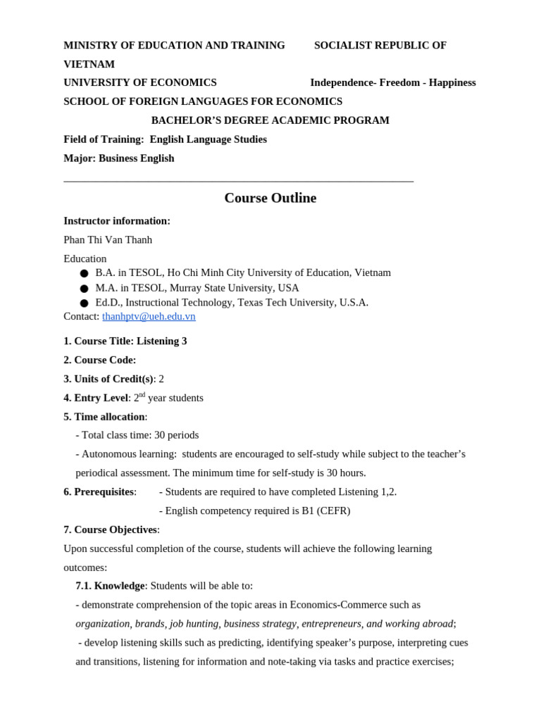 8. Listening 3 | PDF | English As A Second Or Foreign Language | Human ...