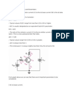 Transistor Characteristics and Parameters