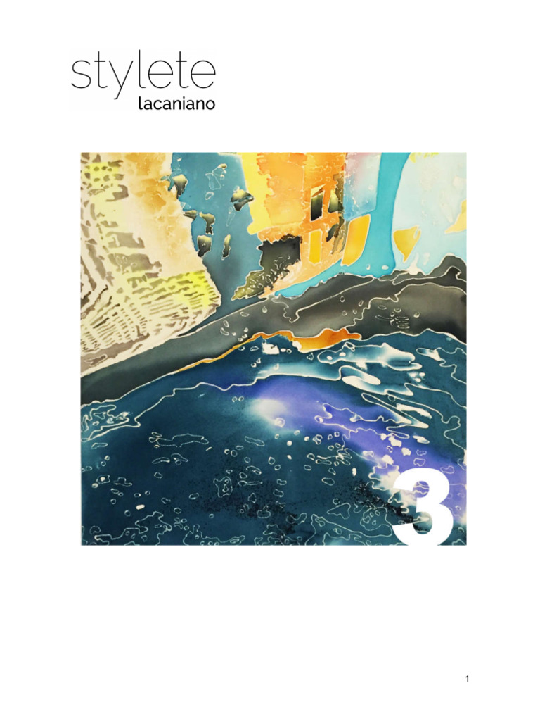 Stylete Lacaniano - 3 | PDF | Jacques Lacan | Amor