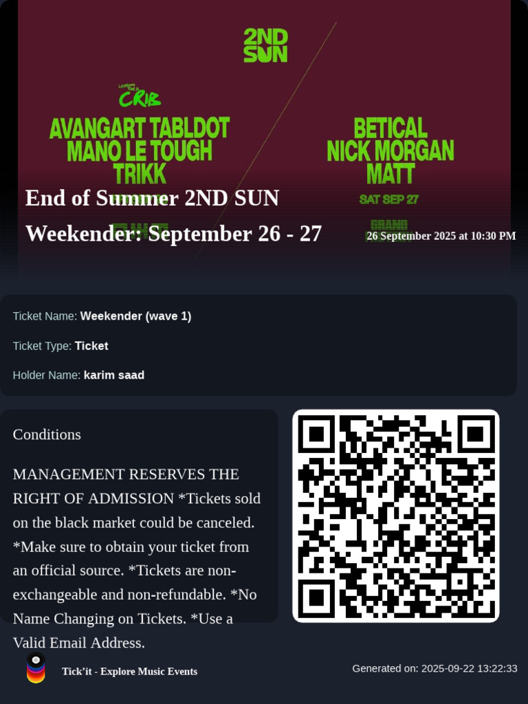 Ticket | PDF