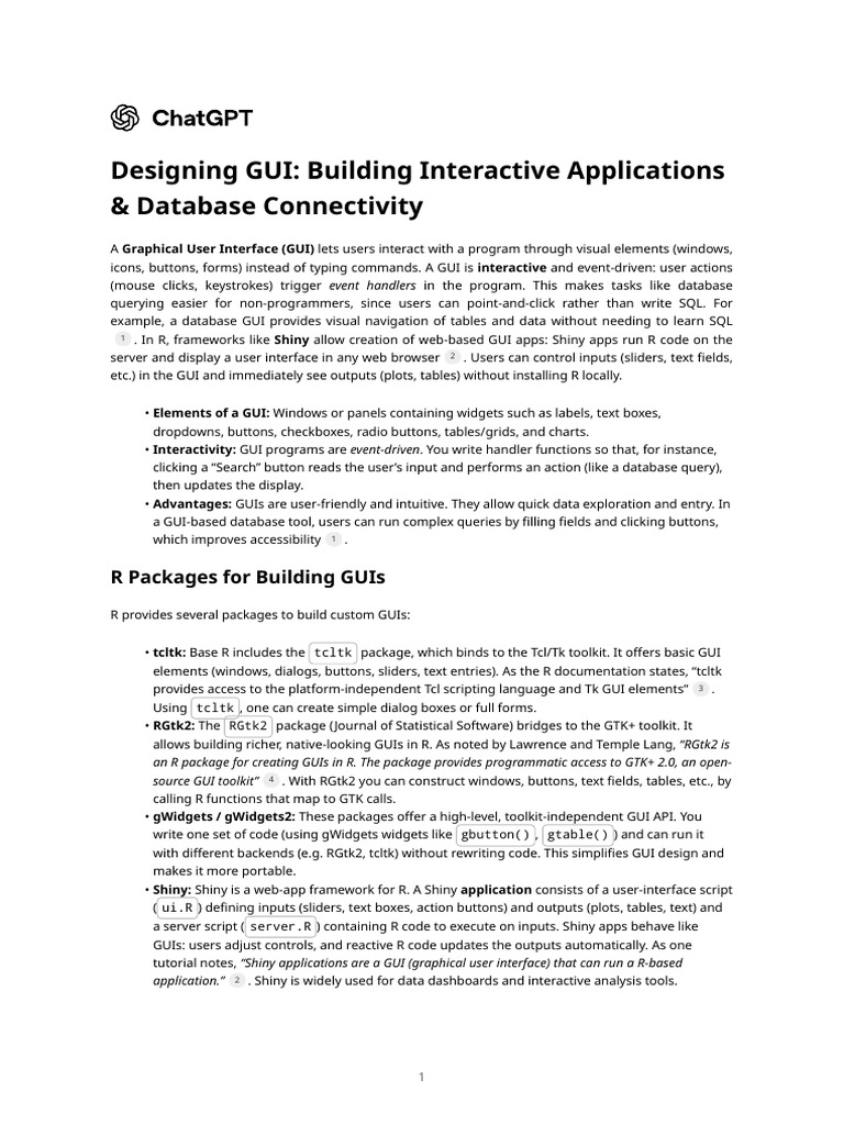 Unit 3-4 | PDF | Graphical User Interfaces | Button (Computing)