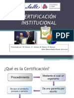 Acreditación Certificación Presentación