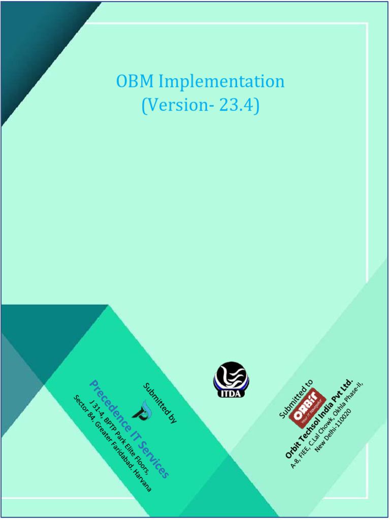 OBM Implemenation V1.0 - ITDA | PDF | Performance Indicator | Software
