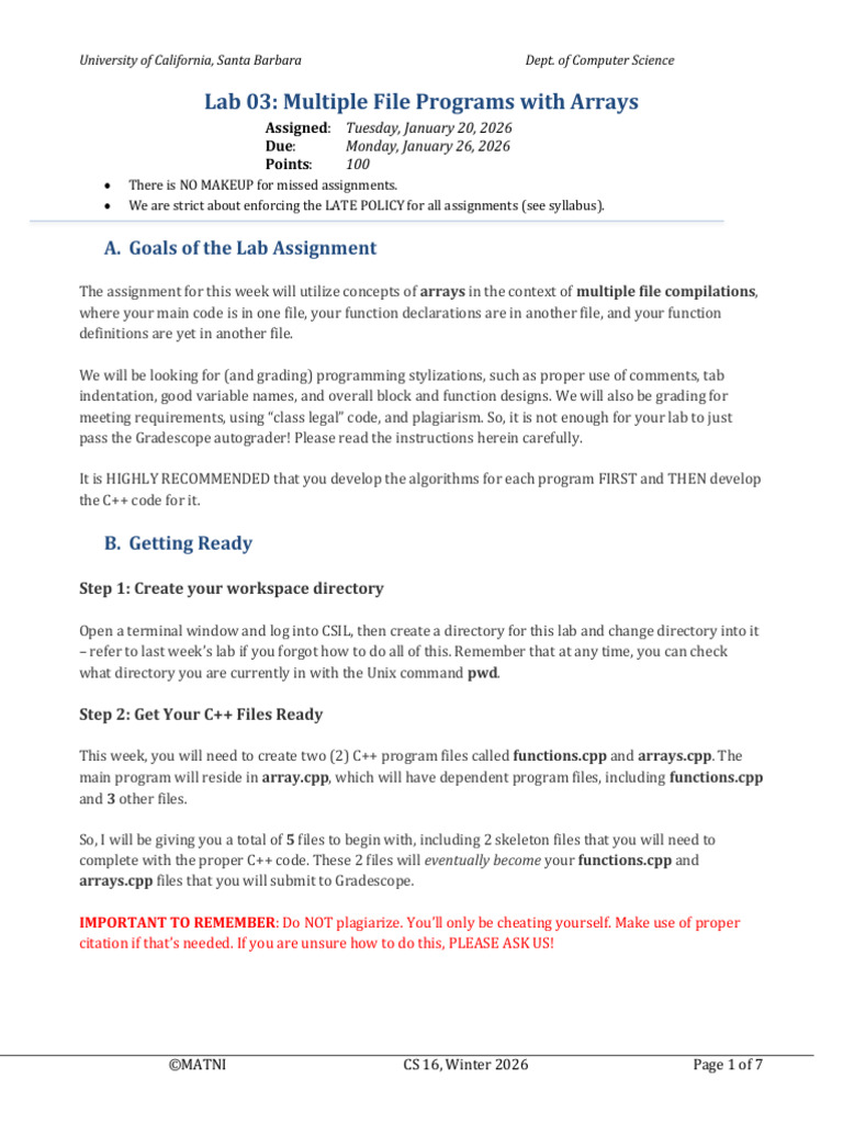 Lab 03 | PDF | Computer Program | Programming