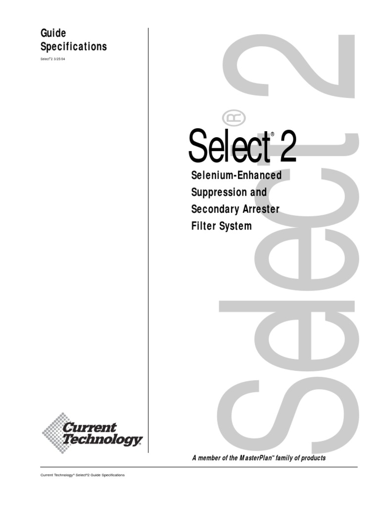 Select 2: Guide Specifications | PDF