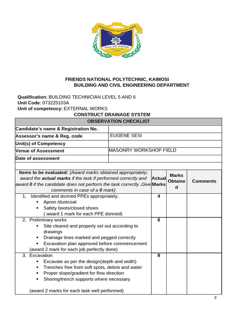 External Works Construct Drainage System Build 5&6 | PDF