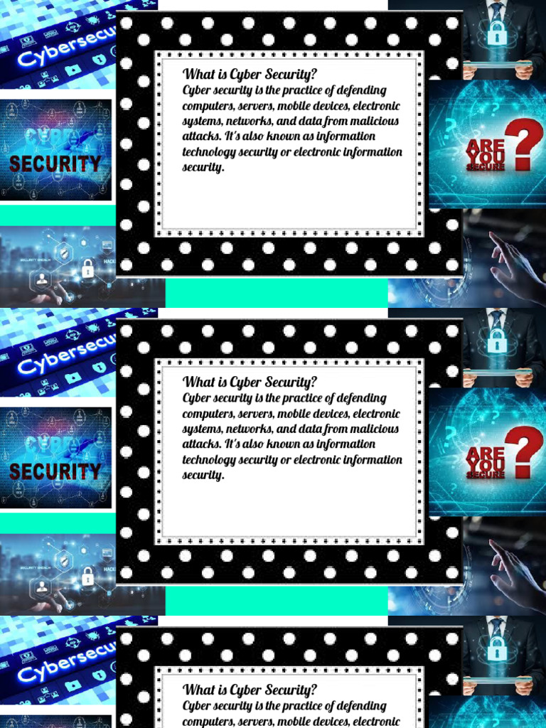 Cyber Security Poster | PDF | Security | Computer Security