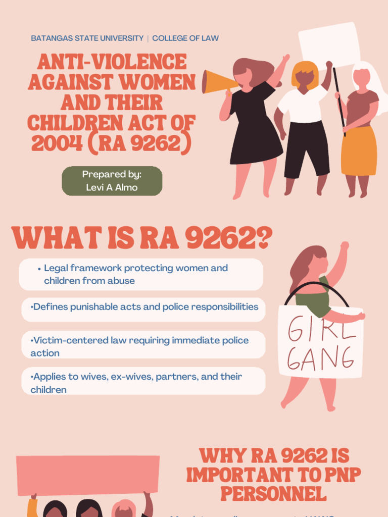 Anti-Violence Against Women and Their Children Act of 2004 (RA 9262 ...