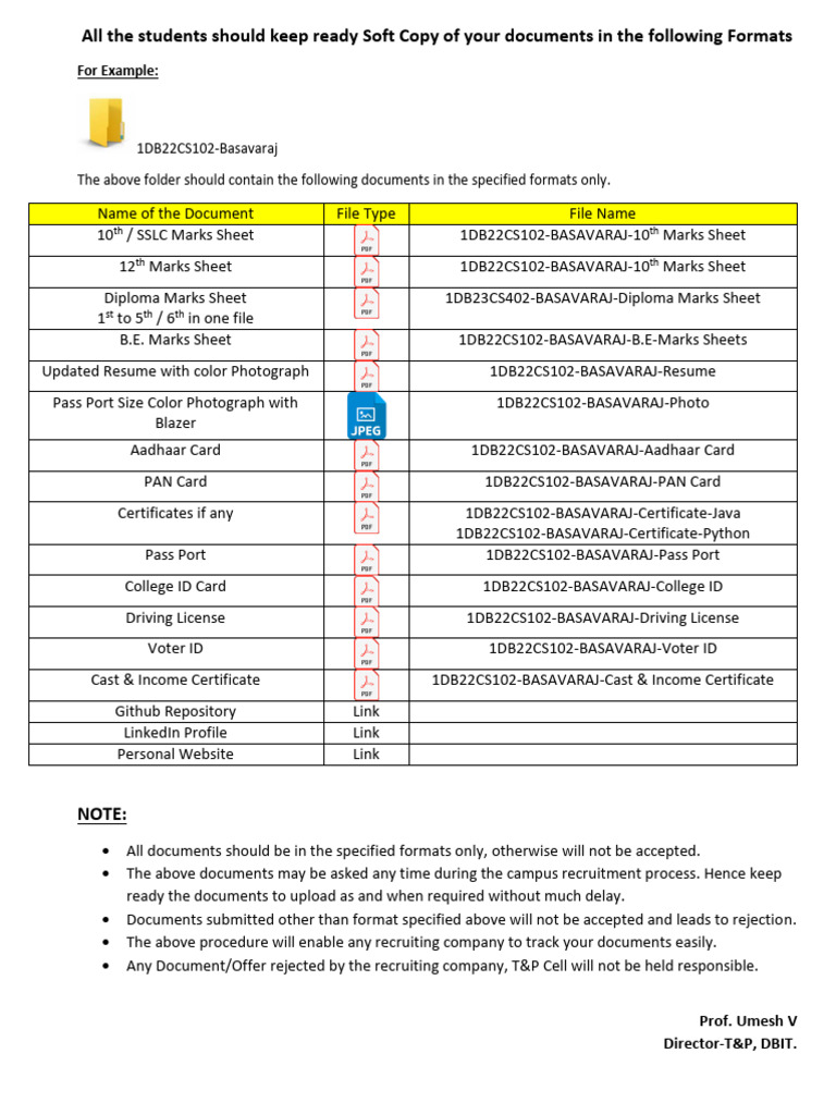 Document Formats B.E. | PDF