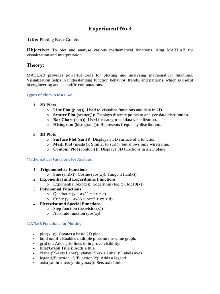 Ploting Plots | PDF | Trigonometric Functions | Function (Mathematics)