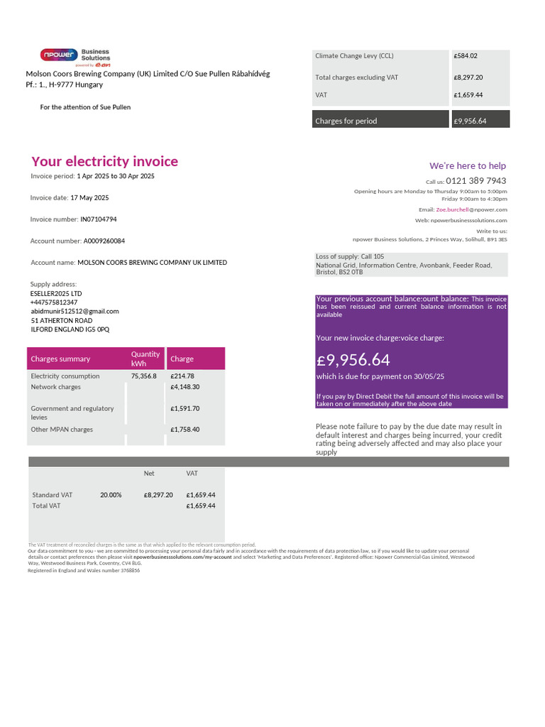 N POWER BILL (1) | PDF | Cheque