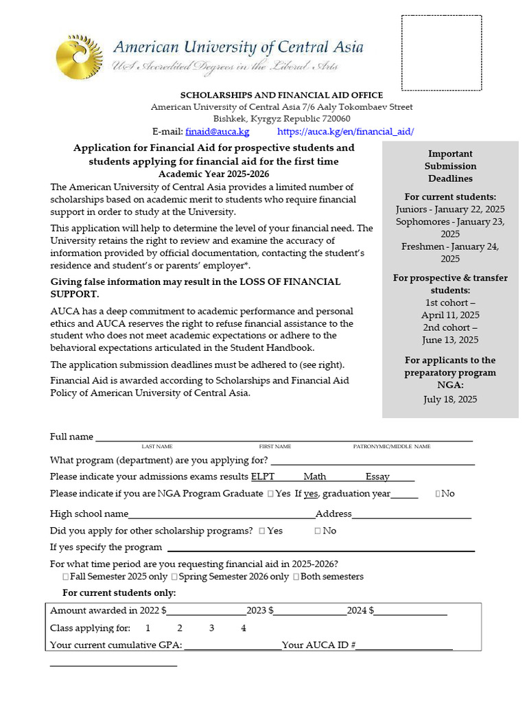 Fin Aid Application 2025-2026_250715_153040 | PDF | Child Custody | Family