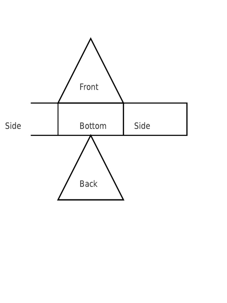 Triangular Prism Net Segment1 | PDF