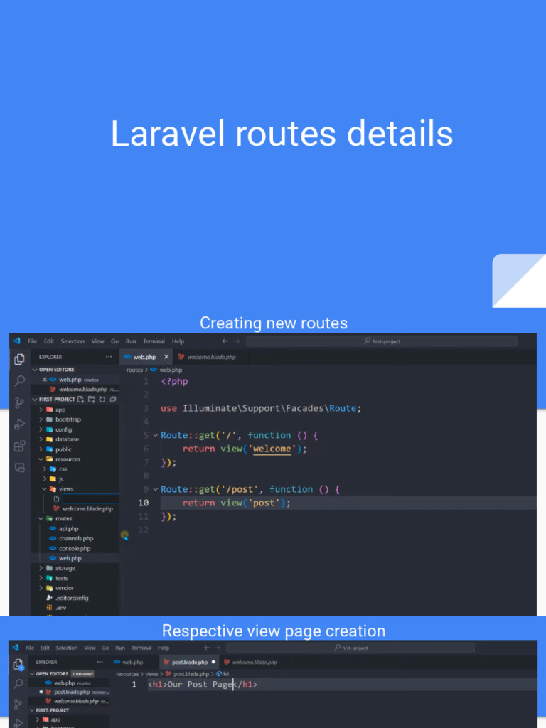 6-Laravel Routes Details-Web Design & Development Frameworks | PDF
