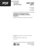 Instalações e equipamentos para treinamento de brigada de incêndio - requisitos