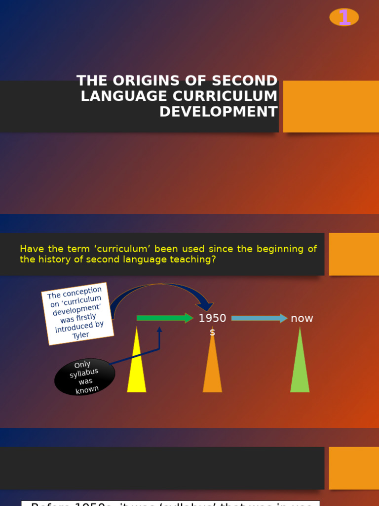 The Origins of Second Language Curriculum Development | PDF ...
