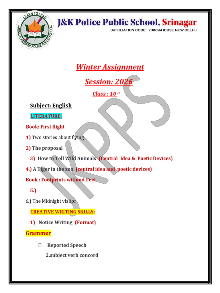 Winter Assignment 10th Class 2025-26 | PDF | Sphere