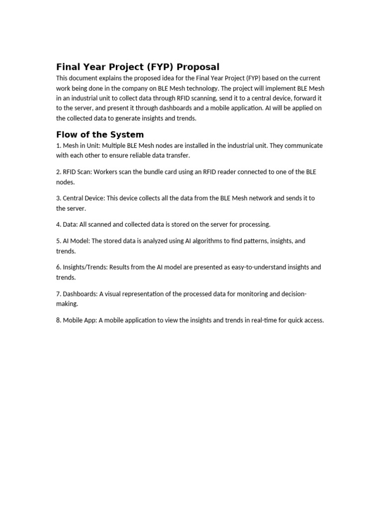 FYP Proposal | PDF
