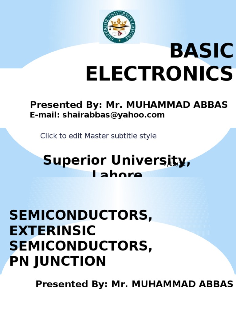 Understanding Semiconductors and PN Junctions | PDF | P–N Junction ...