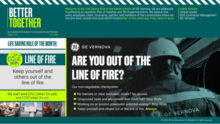 Life Saving Bulletin Line of Fire Oct 31 | PDF