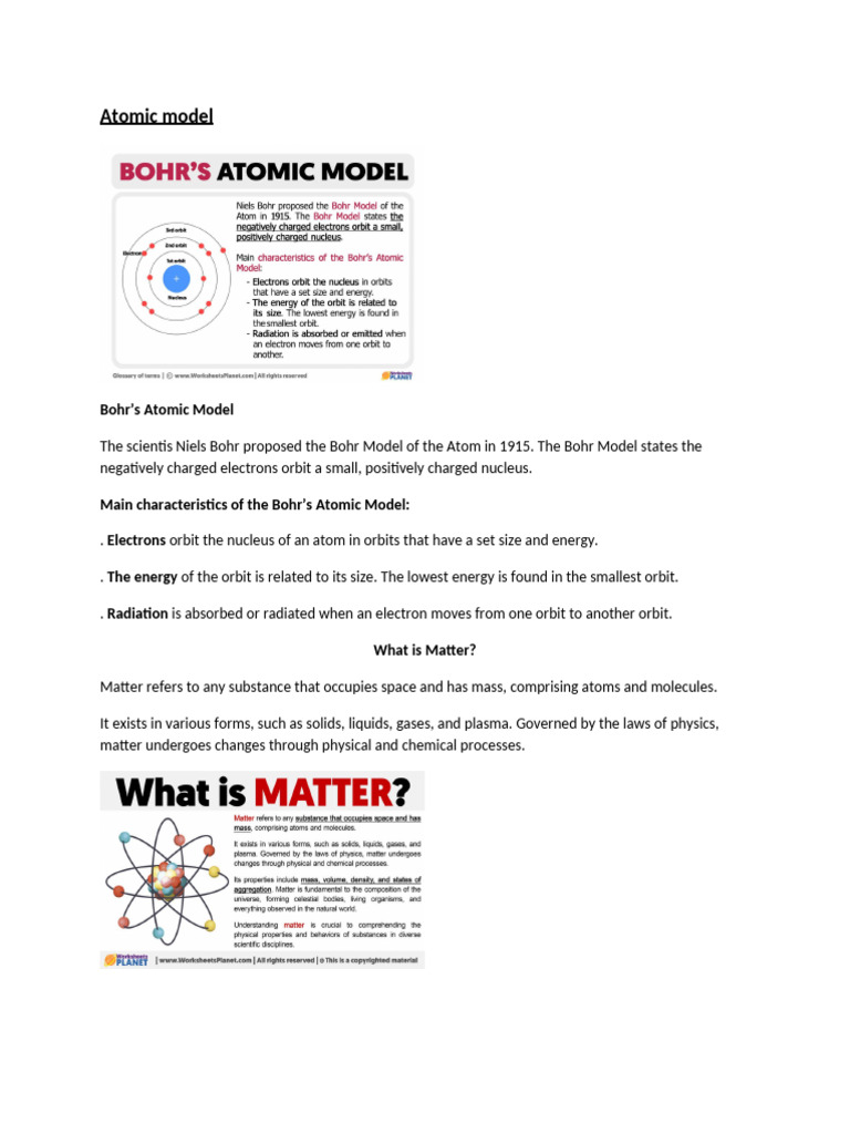 Atomic Model-WPS Office | PDF | Electron | Atoms