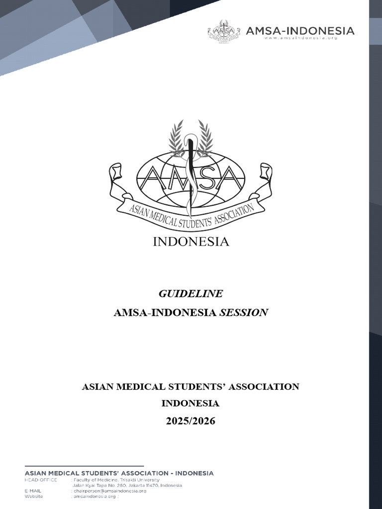 Guideline AMSA-Indonesia Session 2025 - 2026 | PDF