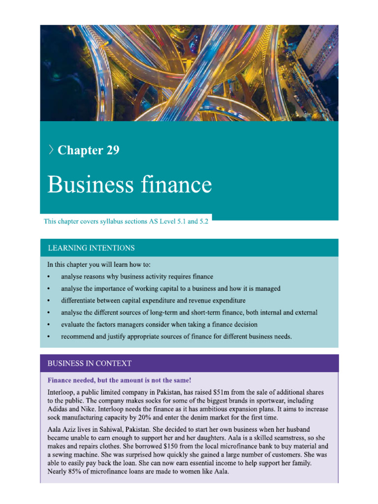 Business Finance Chapter | PDF