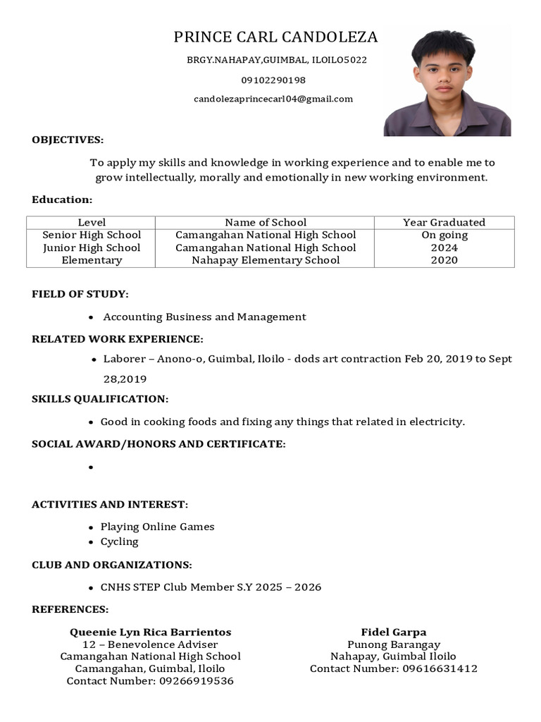 Prince Carl Resume Al | PDF | Intelligence | Cognition