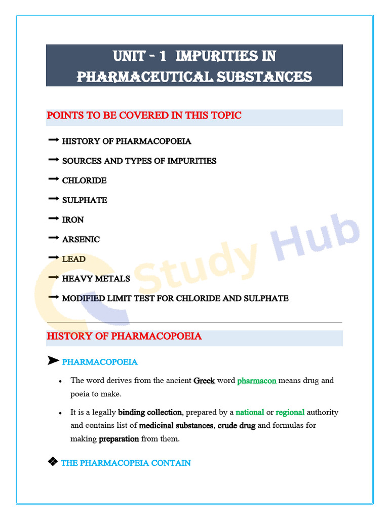 Pac Unit - 1 | PDF | Magnesium | Iron