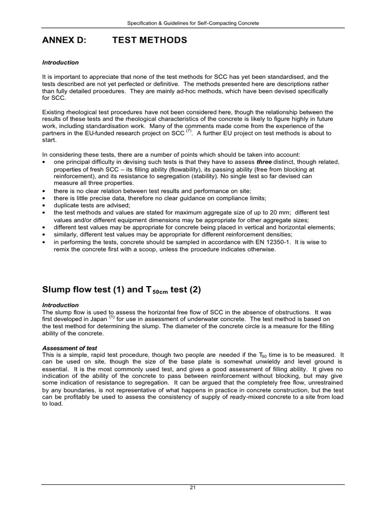 Toaz.info Efnarc Spec and Guidelines for Scc Test Methods 2002 Pr ...