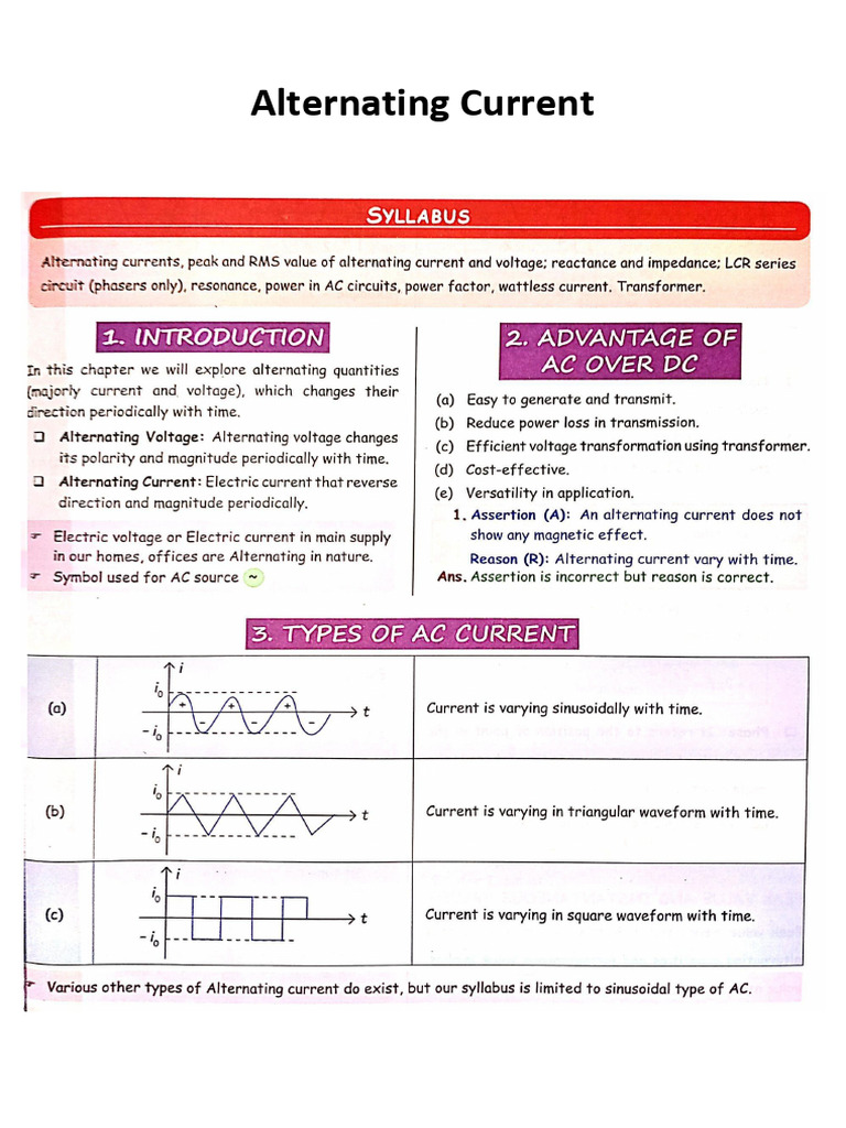 Alternating Current | PDF
