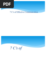 The 7C's of Effective Communication | PDF