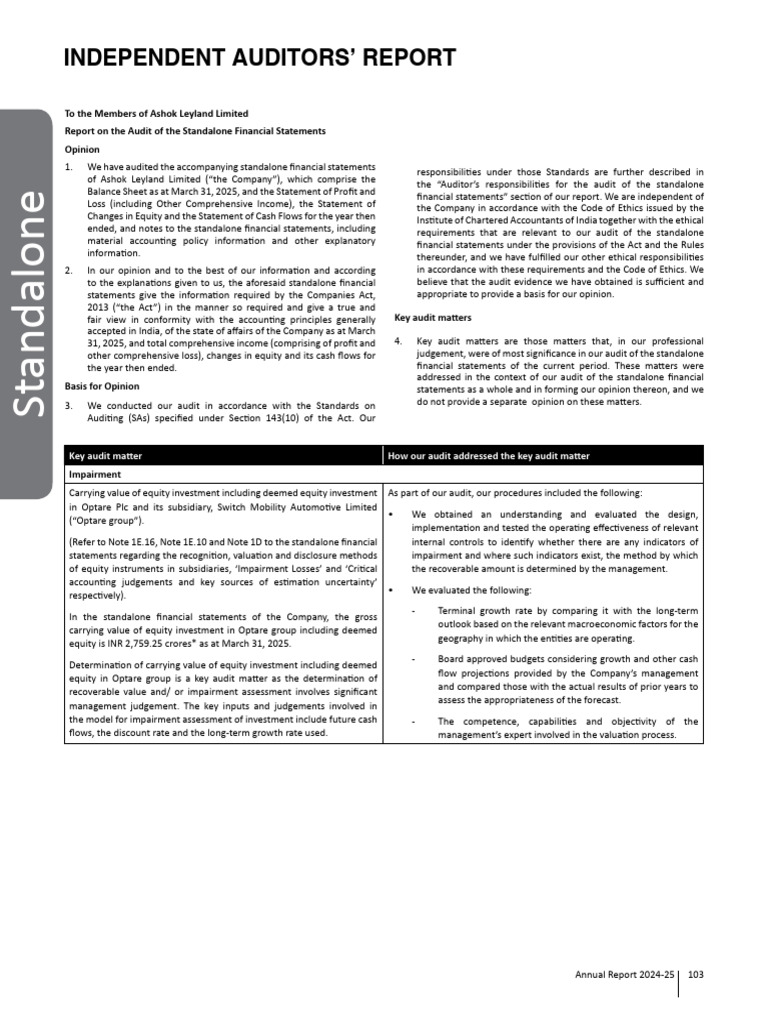 Independent Auditor's Report | PDF | Audit | Internal Control