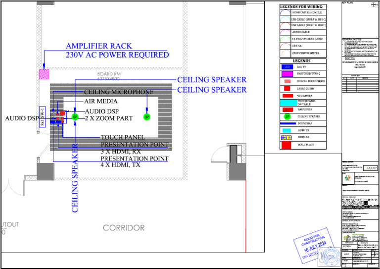 Av-101.11_second Floor Board Room_av Layout | PDF