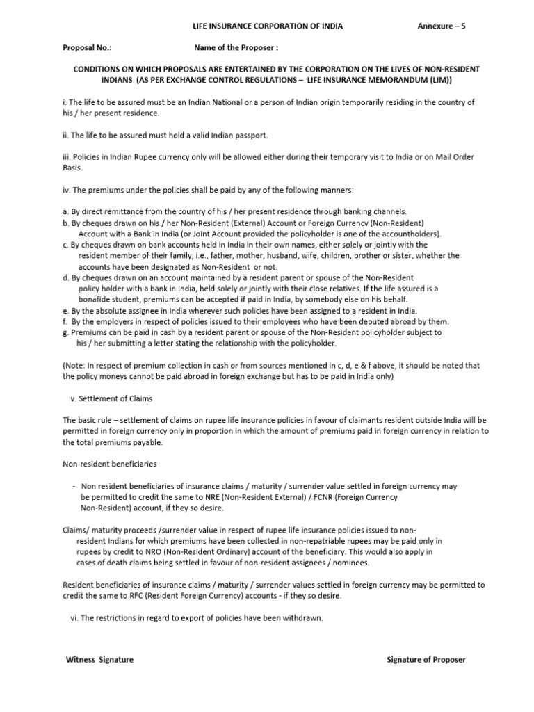 Life Insurance Memorandum (Lim) | PDF | Insurance | Life Insurance